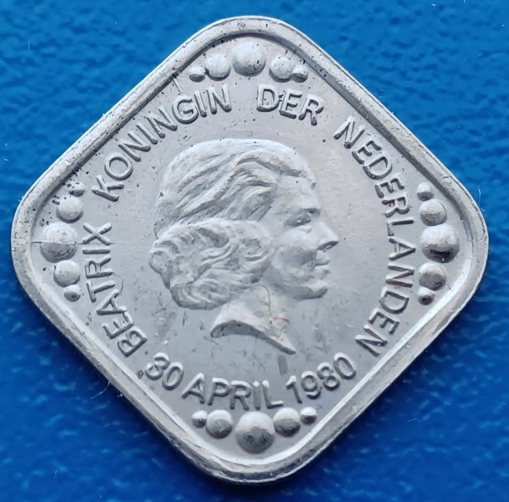 Penning 5 cents Inhuldiging van koningin Beatrix - 1980, Verzenden, Overige materialen, Nederland