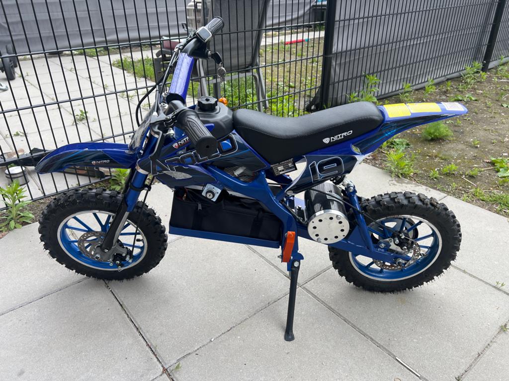 Nitro Apollo Elektrische Dirtbike, baterij moet vervangen., Ophalen, Gebruikt, Schijfrem, Dirtbike