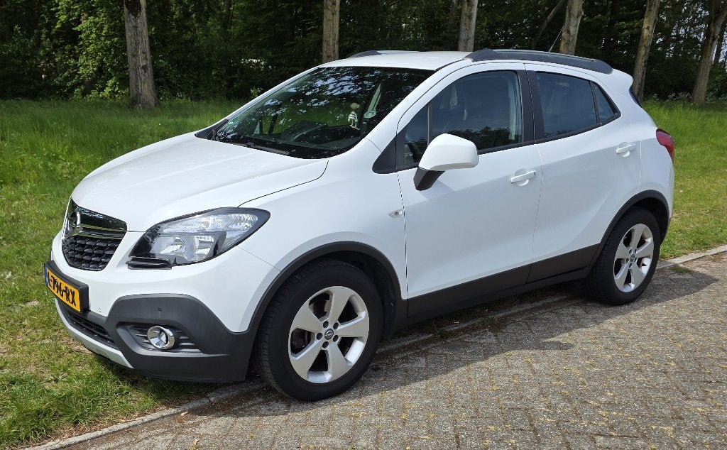 Opel Mokka 1.4 Turbo 140PK Start/stop 2015 Wit, Auto's, Voorwielaandrijving, Euro 5, Stof, 4 cilinders