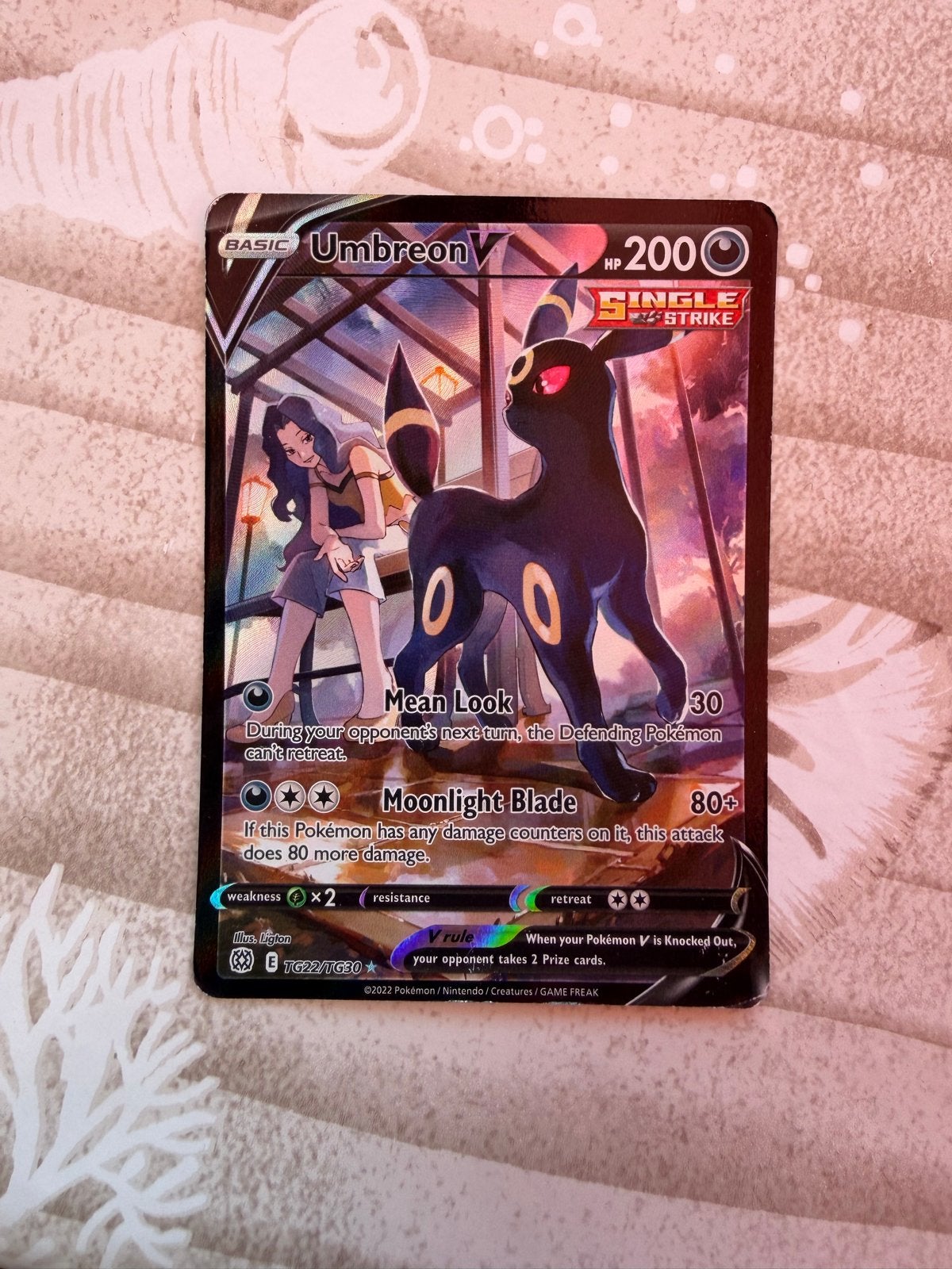 Pokémon Kaart Umbreon V TG22/TG30 - Zo goed als nieuw, Ophalen, Zo goed als nieuw, Losse kaart