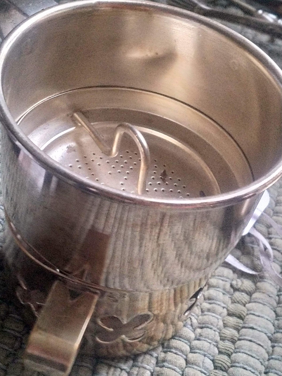 Verzilverde Houder voor Thee of Filter Koffie, Ophalen of Verzenden