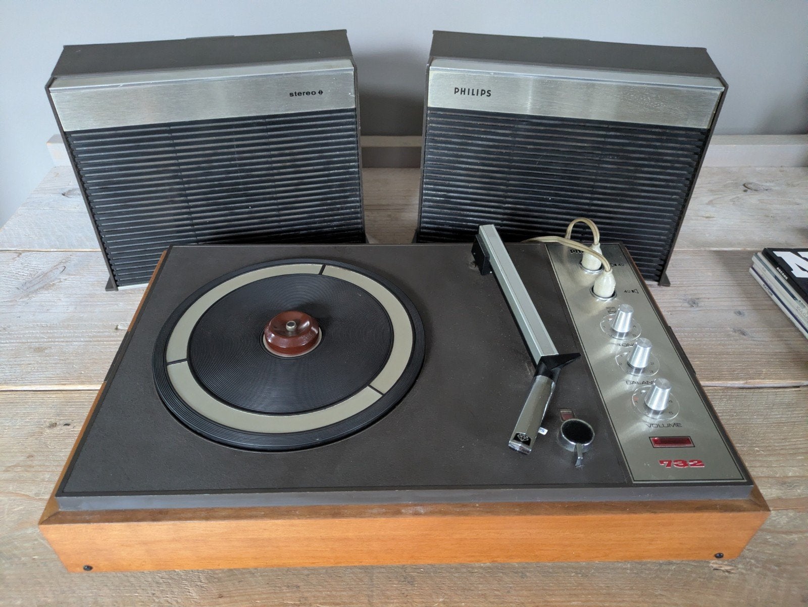 Vintage Philips Platenspeler 22GF732, Ophalen, Platenspeler, Philips