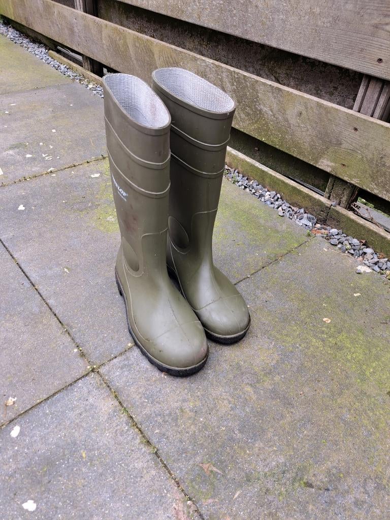 Dunlop Groene Rubberen Laarzen - Maat 40, Ophalen, Gebruikt, Heren, Laarzen