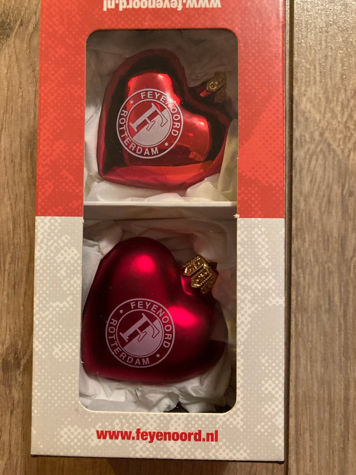 Feyenoord kerstballen… 5 doosjes NIEUW!, Maat XL, Ophalen of Verzenden, Nieuw, Overige typen
