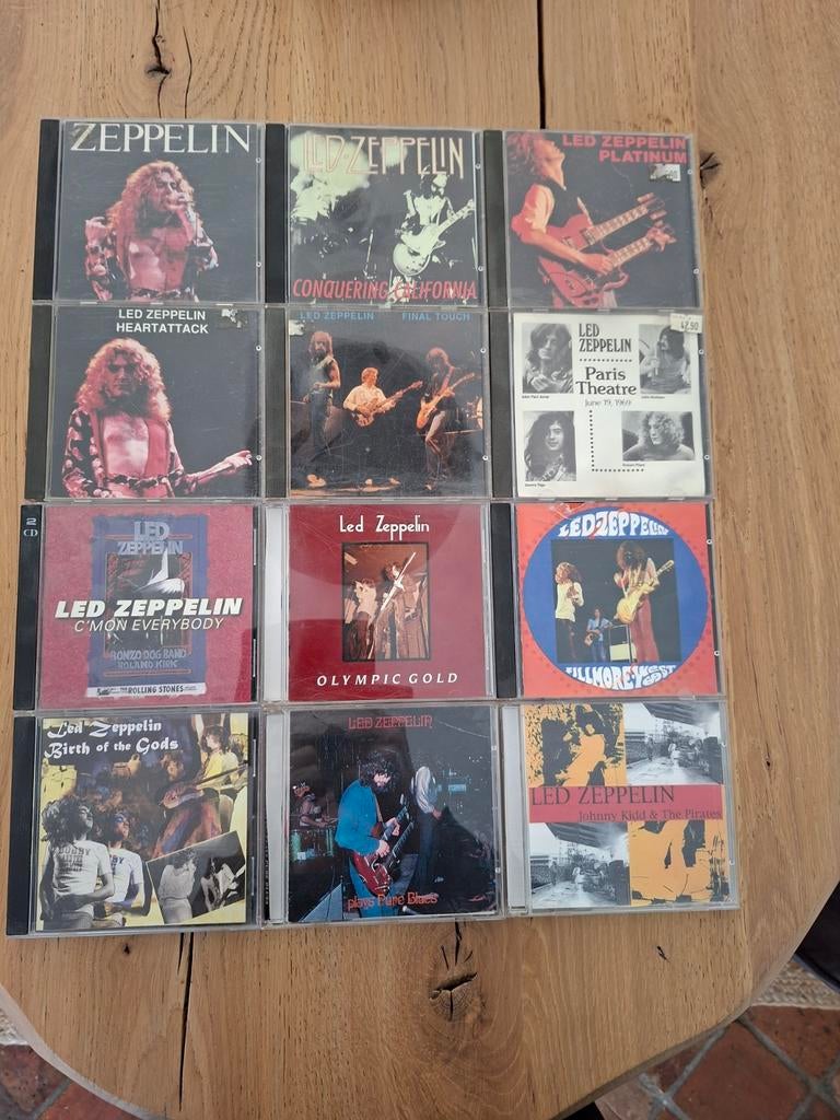 Lot van 13 Led Zeppelin bootlegs, Cd's en Dvd's, Vinyl | Hardrock en Metal, Zo goed als nieuw, Ophalen