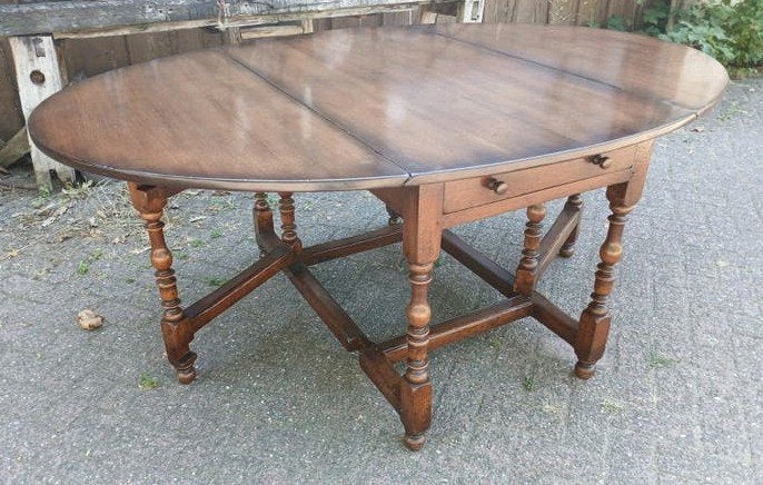 Antieke Engelse Gateleg Tafel - Titchmarsh & Goodwin, Ophalen