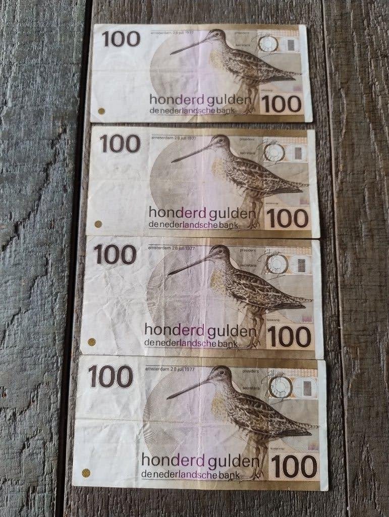 Aangeboden 100 gulden biljetten snip, Ophalen of Verzenden, 100 gulden