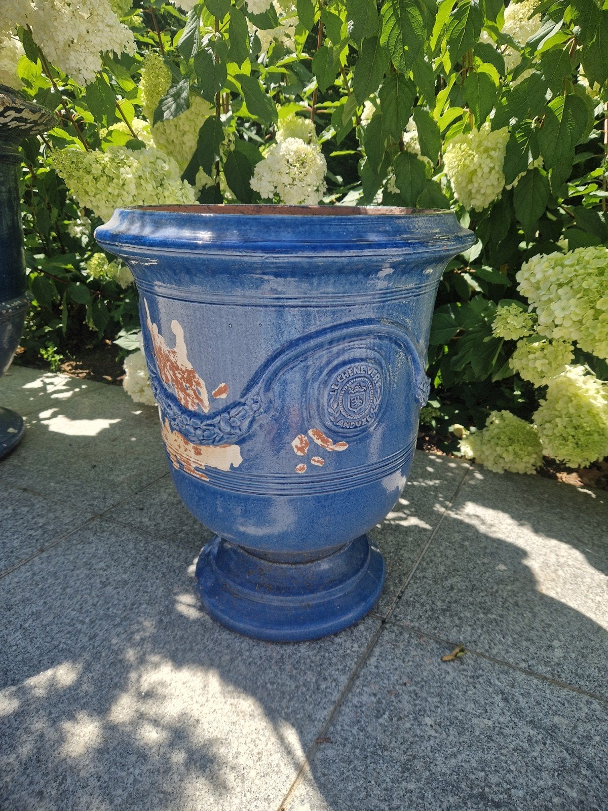 Anduze pot in goede staat - 60x40 cm, Ophalen, 40 cm of meer, Rond, Zo goed als nieuw