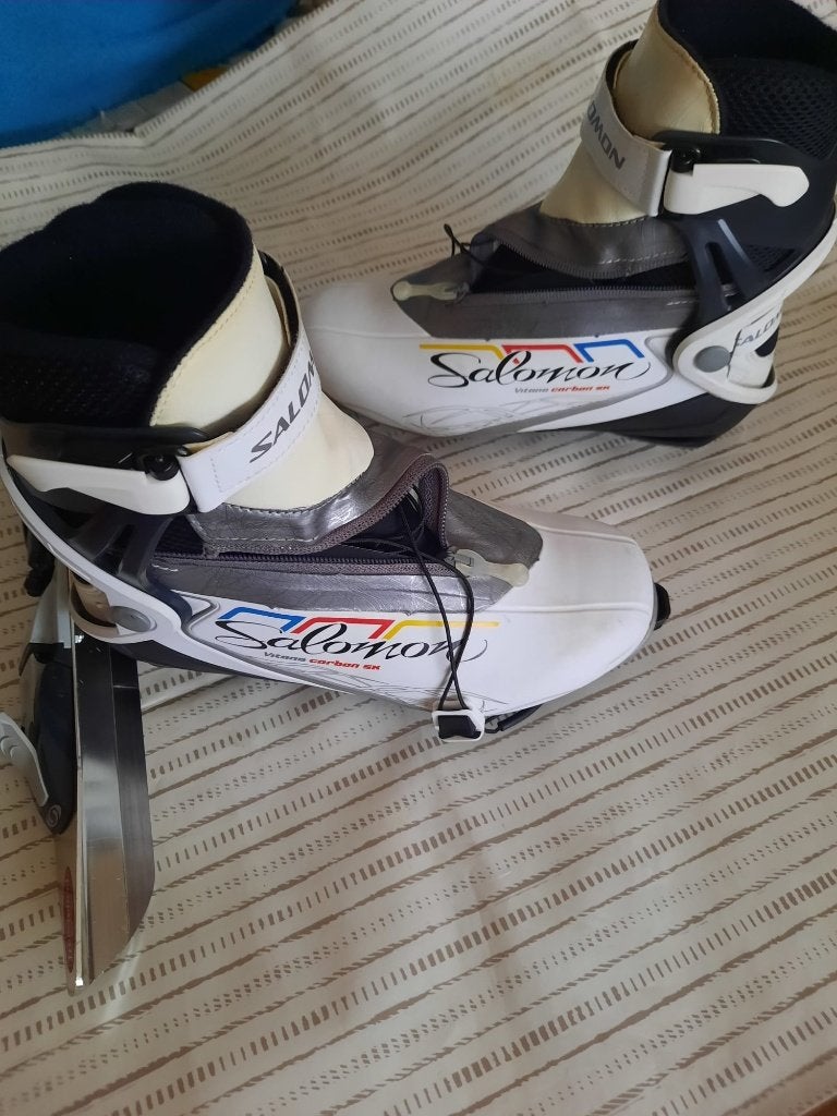 Salomon klapschaatsen mt 4 = 36 2/3, Klapschaats, Gebruikt, Noren, Ophalen