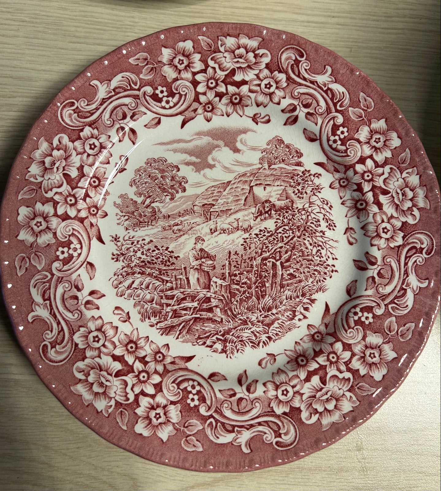 Vintage Royal Tudor Ware en Grindley borden en schoteltjes, Ophalen of Verzenden