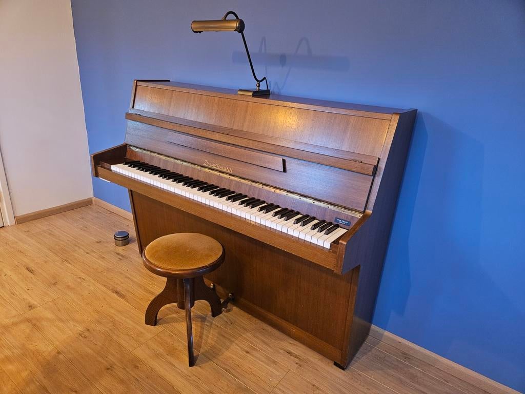 Zimmermann Piano - Klassiek Houten Design, Muziek en Instrumenten, Piano's, Gebruikt, Piano, Bruin, Ophalen