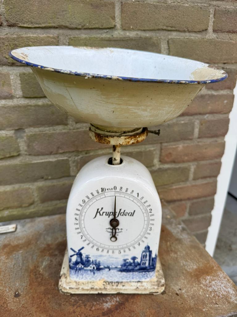 Vintage Krups keukenweegschaal, Antiek en Kunst, Ophalen of Verzenden