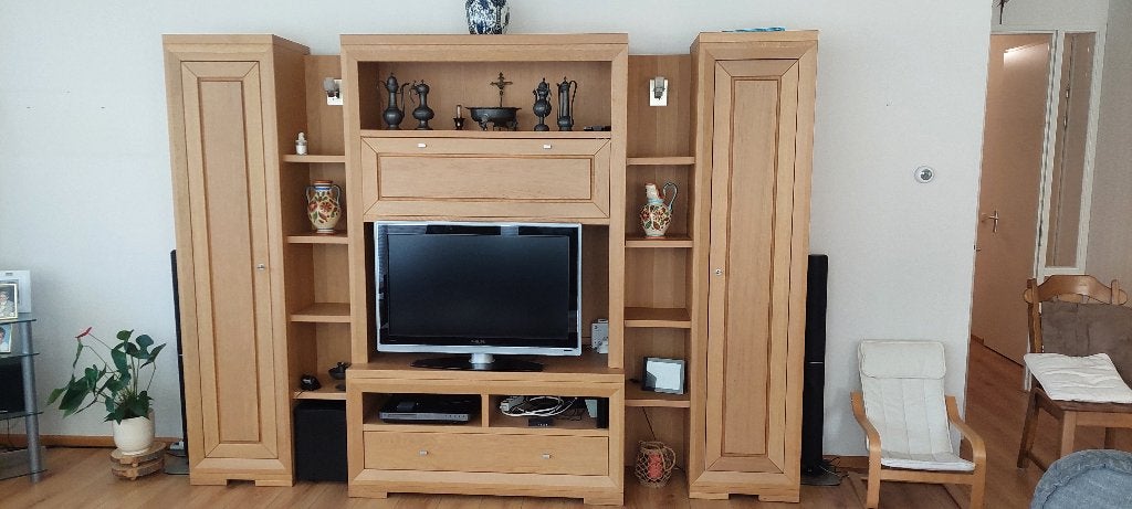 grote aanbouwwand kast incl. salontafel, Ophalen