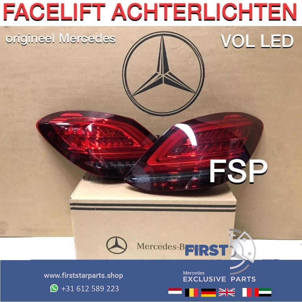 W205 FACELIFT VOL LED ACHTERLICHT LINKS RECHTS SET Mercedes, Auto-onderdelen, Gebruikt, -, Ophalen of Verzenden, -
