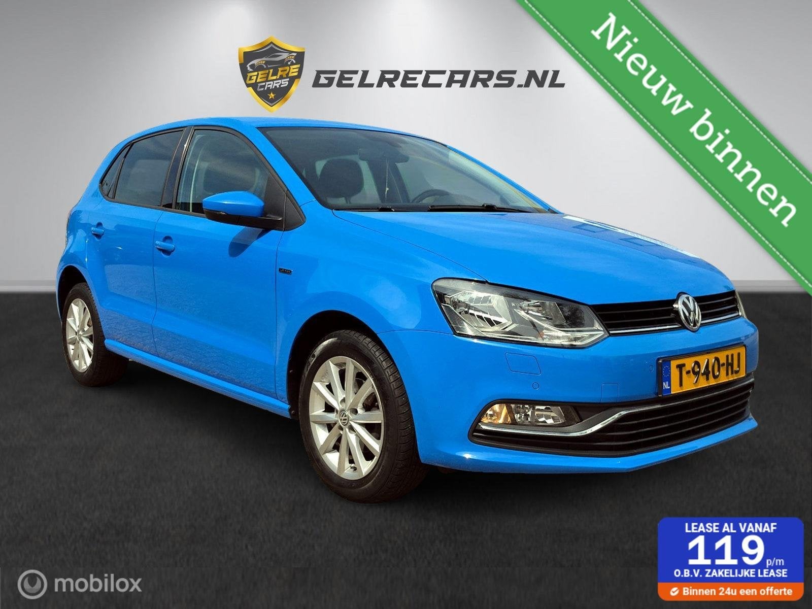 Volkswagen Polo 1.0 BlueMotion LOUNGE TOPSTAAT !, Auto's, Volkswagen, Voorwielaandrijving, Stof, Blauw, Handgeschakeld