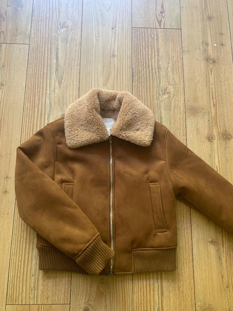 Retro winterjas h&m maat XS nieuw, H&M, Beige, Nieuw, Ophalen of Verzenden