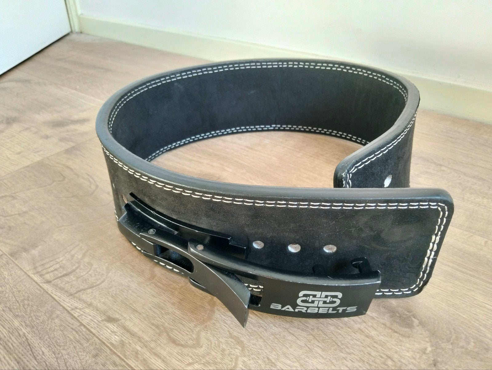 Barbelts weightlifting belt - In goede staat!, Ophalen, Zo goed als nieuw, Buik, Halterriem