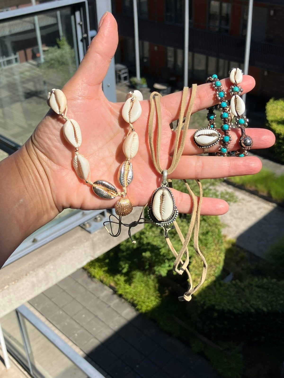 Summer Bohemian Shell Accessories to Mix & Match, Met hanger, Kunststof, Beige, Ophalen of Verzenden