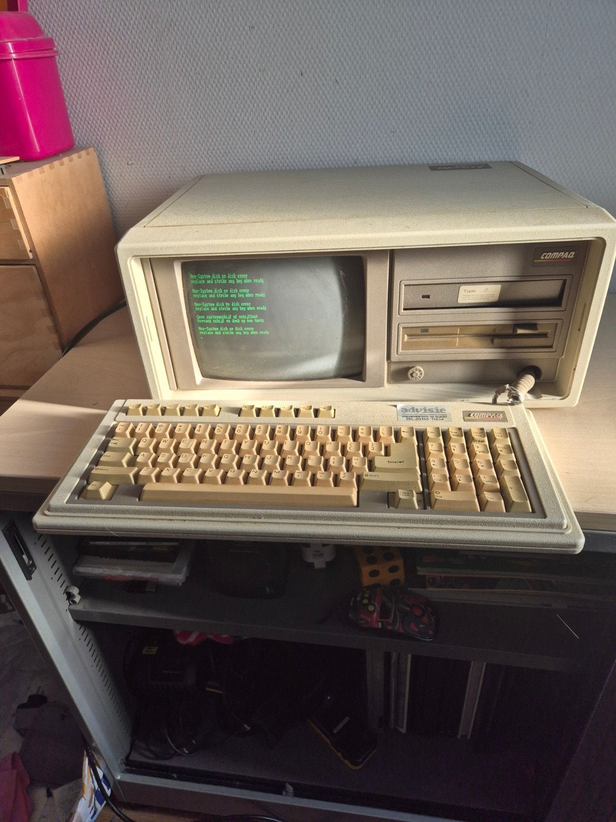Vintage Compaq Portable 2 -Draagbare computer, Computers en Software, Vintage Computers, Ophalen, Compaq portable 2