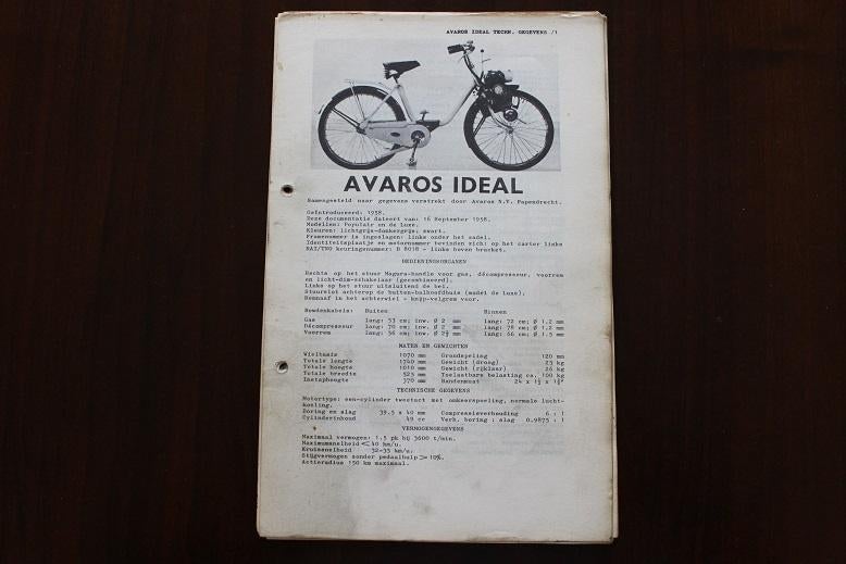 Avaros Ideal werkplaats instructies / onderdelen lijst, Ophalen of Verzenden, Gebruikt