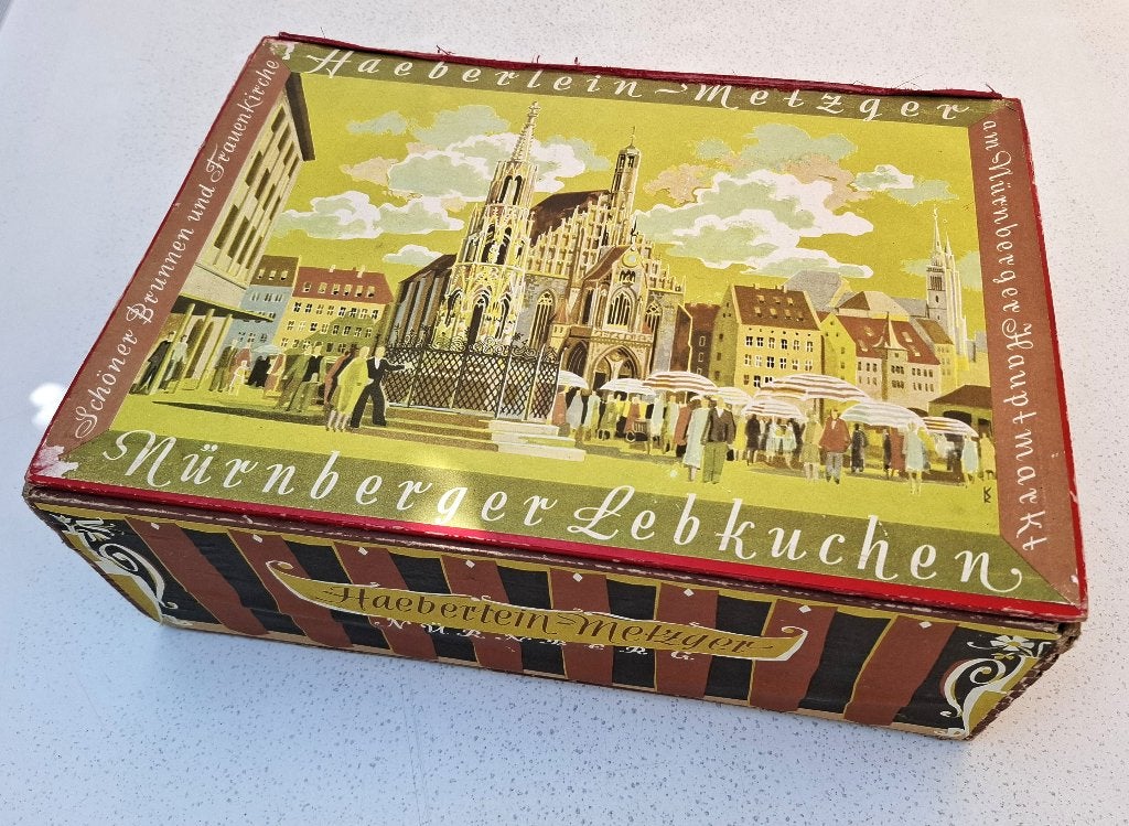 brocante kist Nurnberger Lebkuchen uit jaren '60, Ophalen of Verzenden