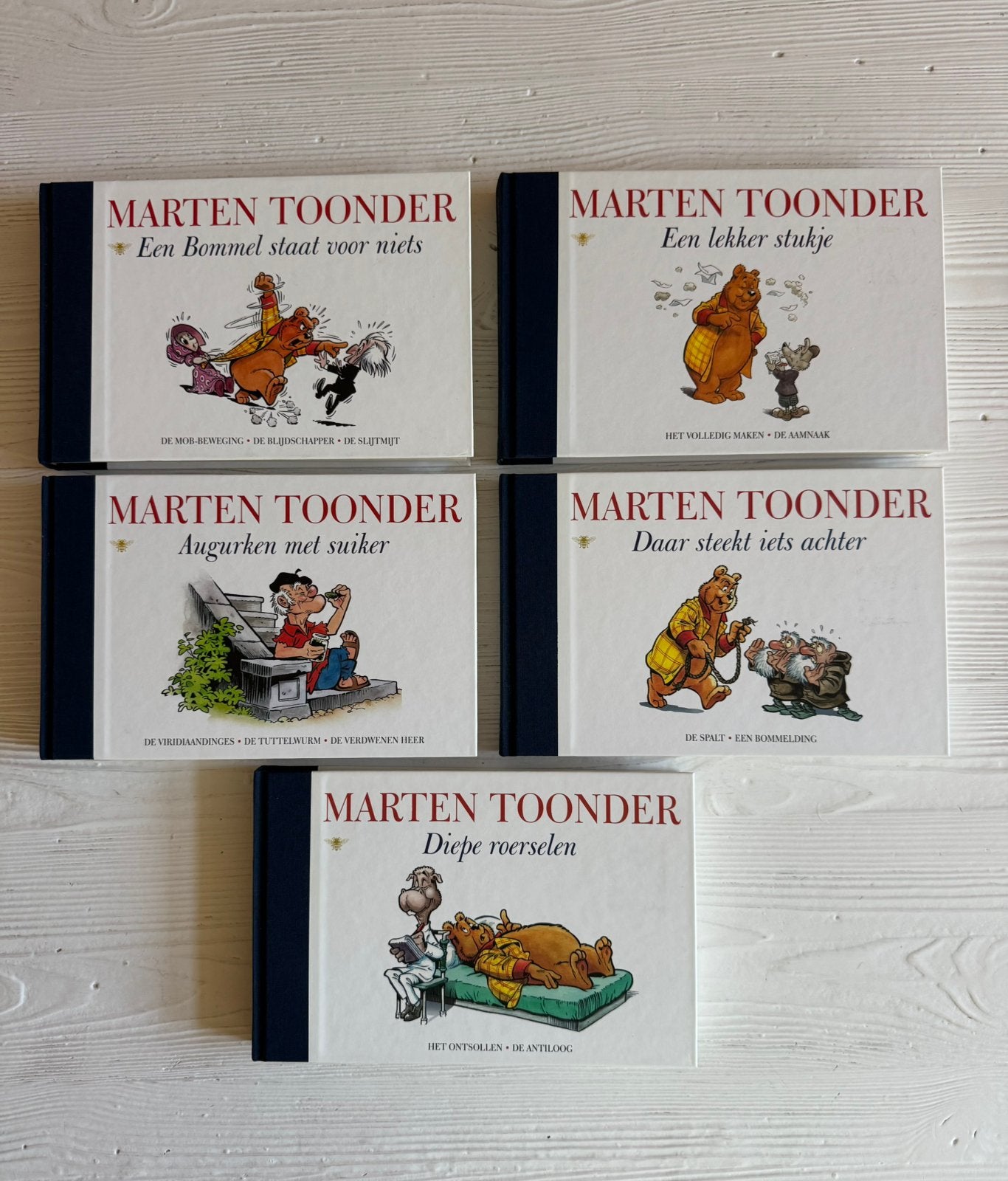 Maarten Toonder, blauwe reeks 5x, Boeken, Meerdere stripboeken, Ophalen of Verzenden, Zo goed als nieuw