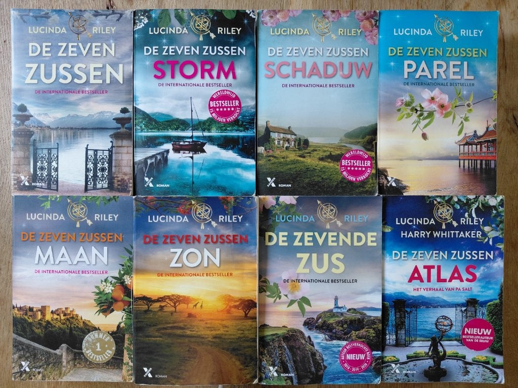 De zeven zussen - Lucinda Riley, complete serie, Boeken, Ophalen of Verzenden, Gelezen, Lucinda Riley, Nederland