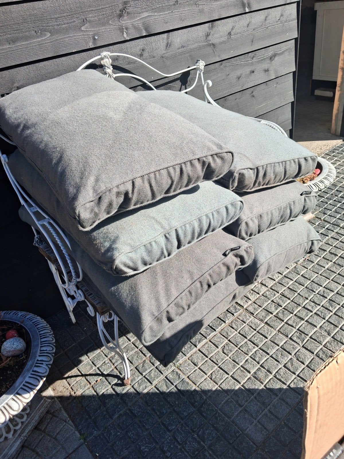kussen voor loungebank, Ophalen