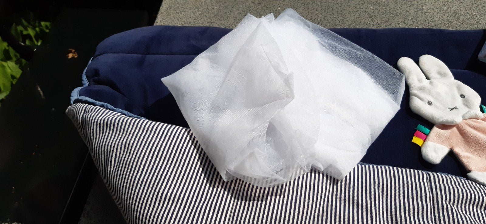 Donkerblauw boxkleed, Ophalen, Zo goed als nieuw, Vierkant, Boxkleed