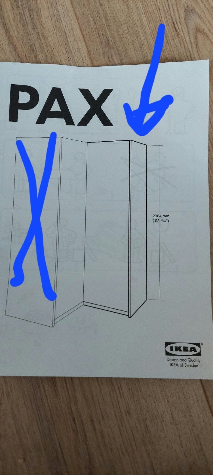 IKEA PAX Kledingkast - hoek gedeelte, Met plank(en), Gebruikt, Modern, functioneel, 200 cm of meer