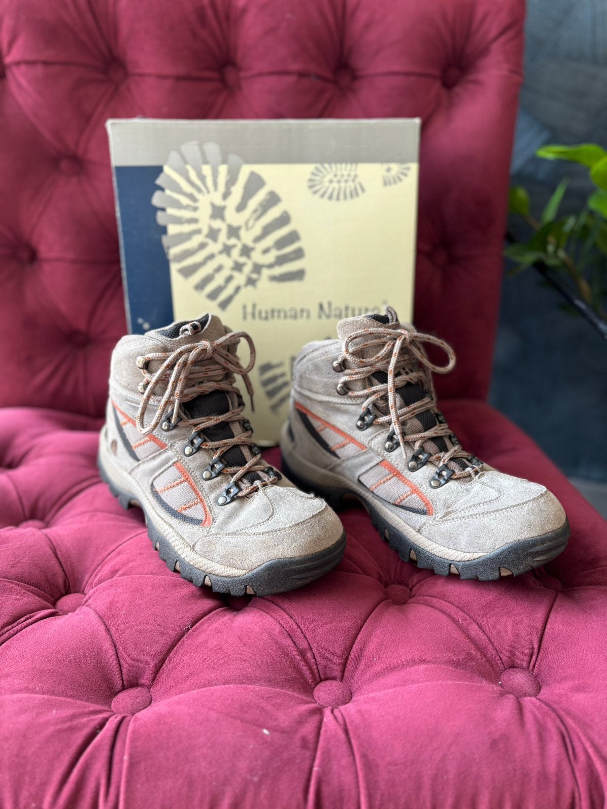 Human Nature, Wandelschoenen  -  maat 43 (inclusief doos), Kleding | Heren, Ophalen of Verzenden, Zo goed als nieuw, Bruin, Wandelschoenen of Bergschoenen