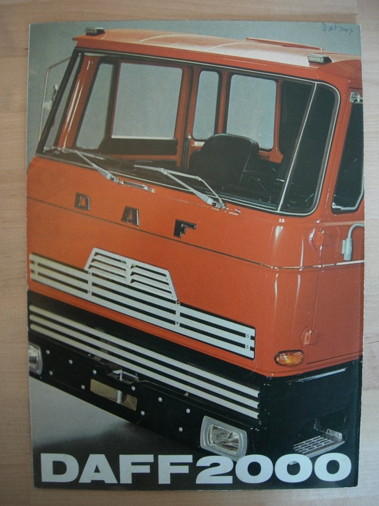 DAF F 2000 Brochure 1971 F2000, Ophalen of Verzenden, Zo goed als nieuw, Overige merken, DAF