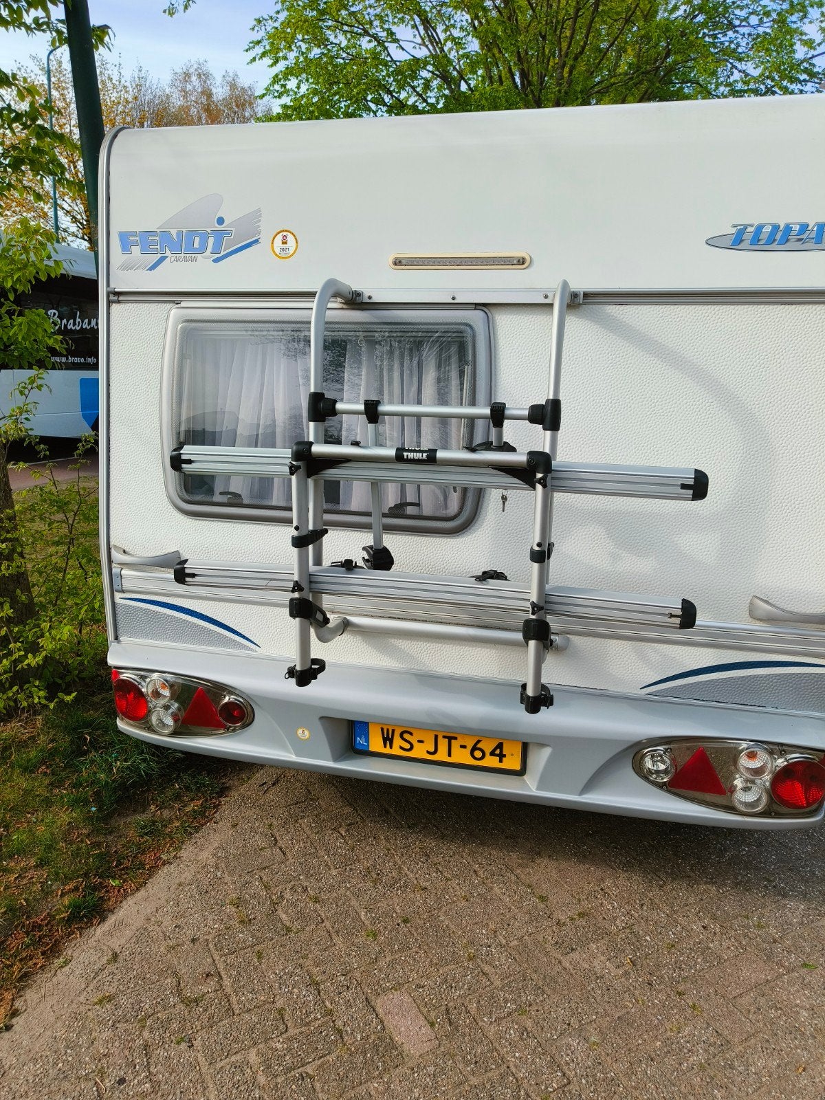 Thule Elite G2 Standard fietsenrek caravan, Ophalen