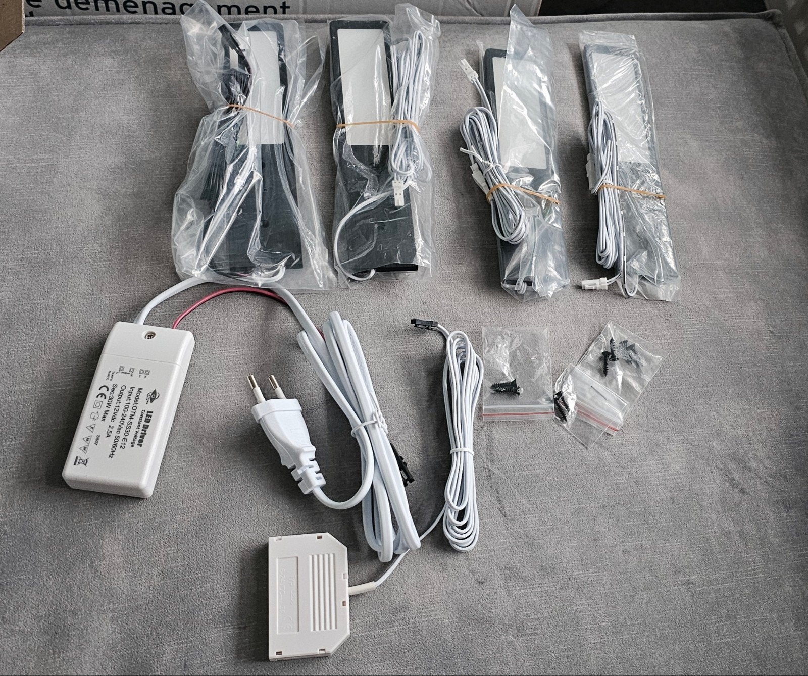 LED Keukenverlichting Onderbouw - Zwart (4-pack), Overige merken, Zwart, Nieuw, Dimbaar