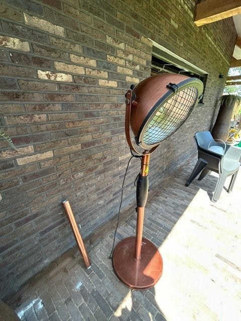 Blumfeldt terrasverwarmer infrarood elektrisch (zgan), Tuin en Terras, Draaibaar, Vloer, Zo goed als nieuw, Ophalen
