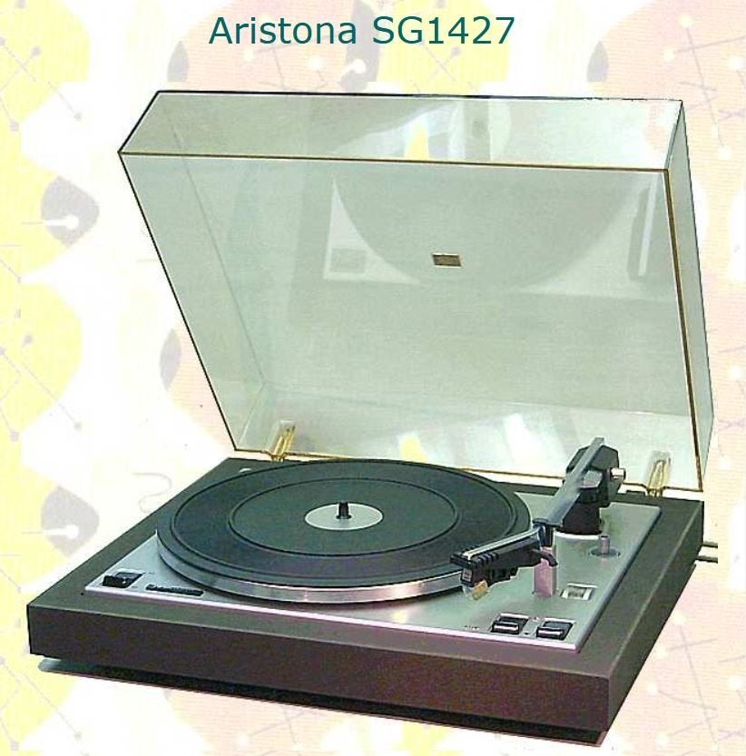 Platenspeler Aristona SG1427 uit 1973, Ophalen of Verzenden, Gebruikt, Platenspeler, Overige merken