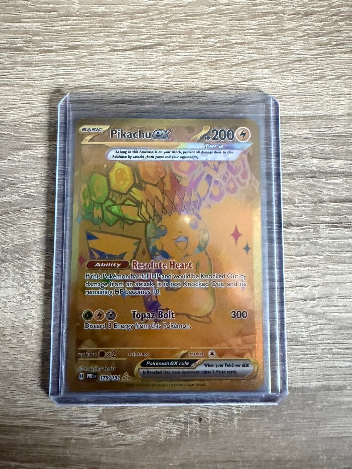Pikachu ex 179 Prismatic evolutions, Ophalen, Zo goed als nieuw