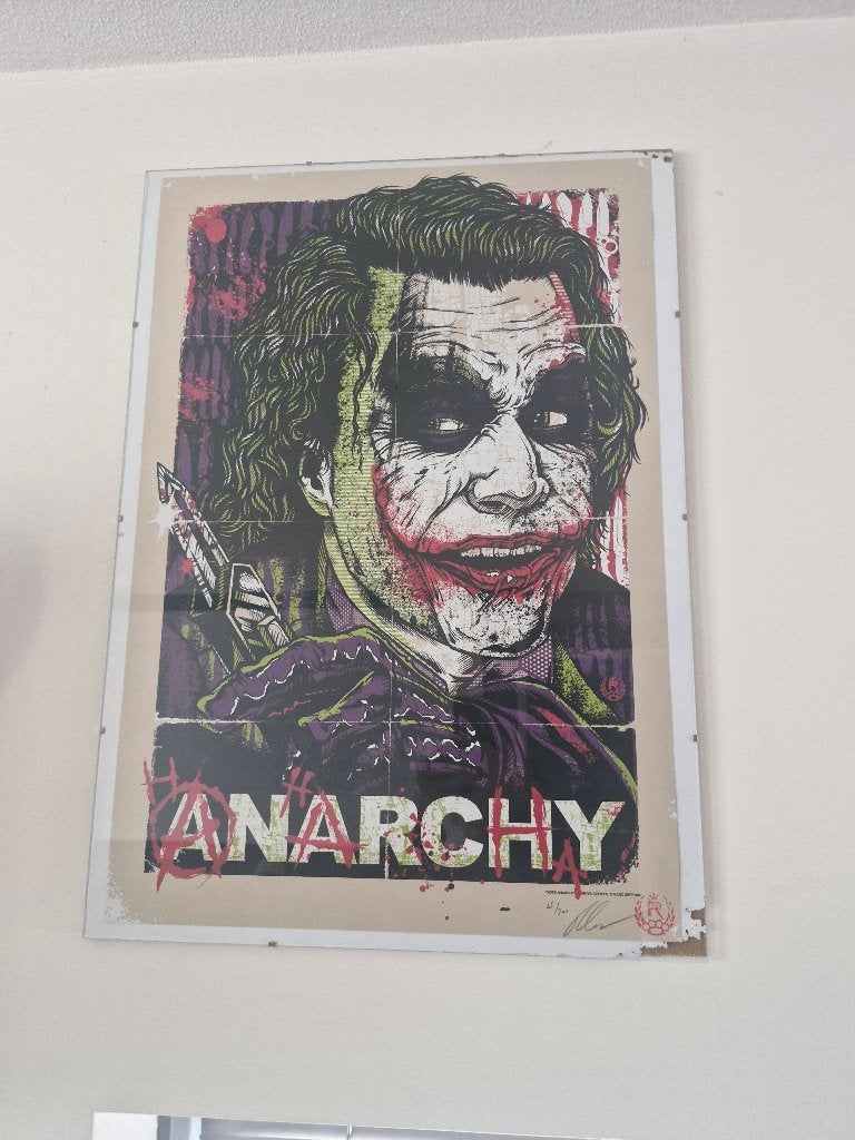 Poster met canvas Joker, Ophalen, Meerkleurig, Papier/karton, Zo goed als nieuw