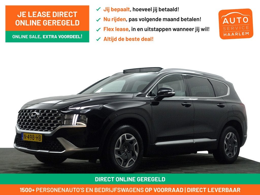Hyundai Santa Fe 1.6 T-GDI HEV Premium+ 7 Pers, Panoramadak,, Santa Fe, Gebruikt, 4 cilinders, Met garantie (alle)