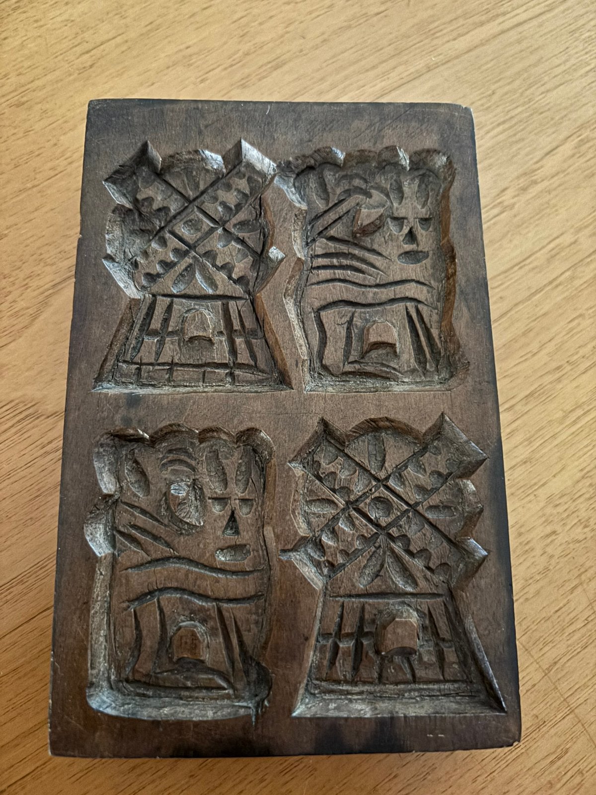 Koekplank Speculaasplank met windmolen en kat, Antiek en Kunst, Ophalen of Verzenden
