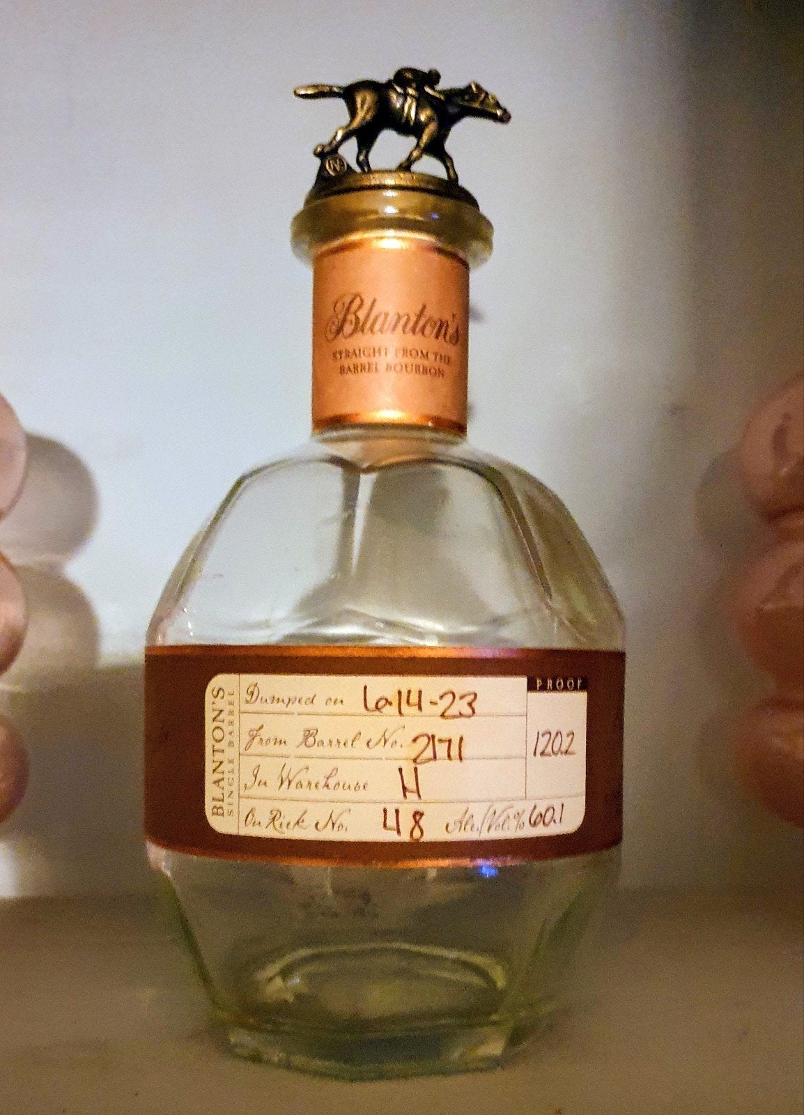 collectors item Blanton's fles Kentucky Whisky, Verzenden, Frankrijk, Overige typen