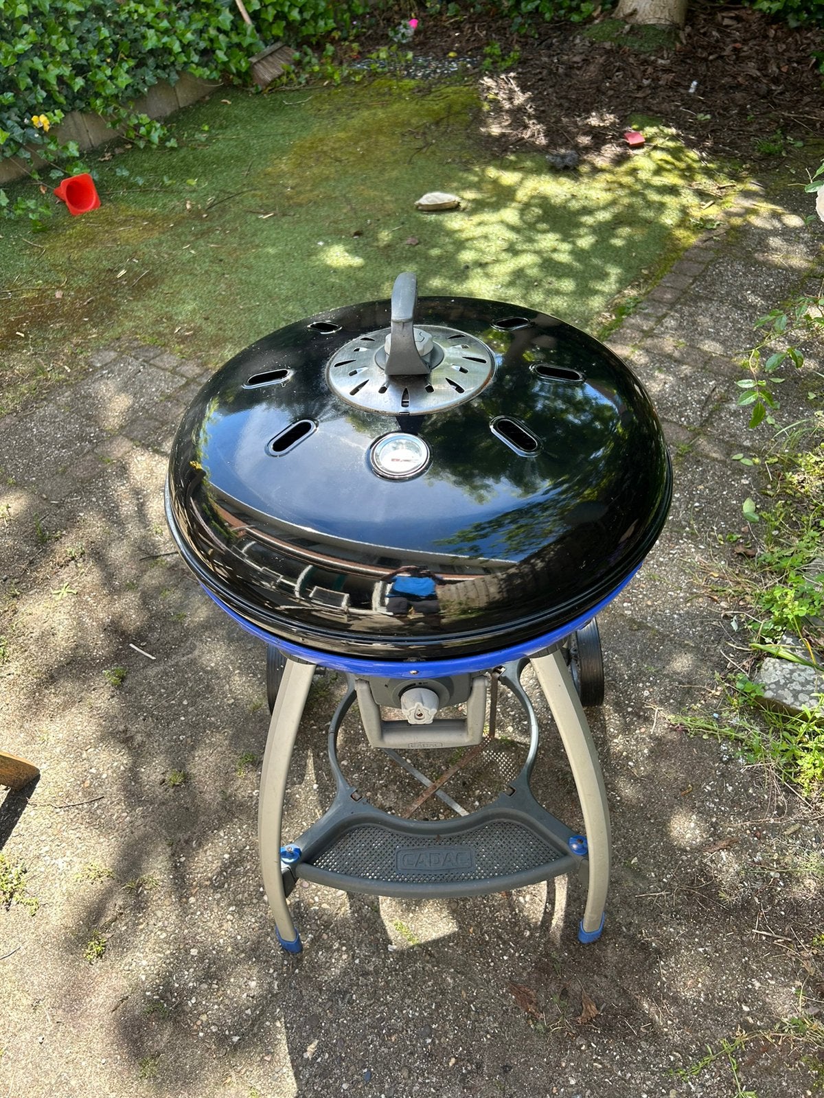 Cadac kettle chef BBQ met gasfles houder, Ophalen of Verzenden, Zo goed als nieuw