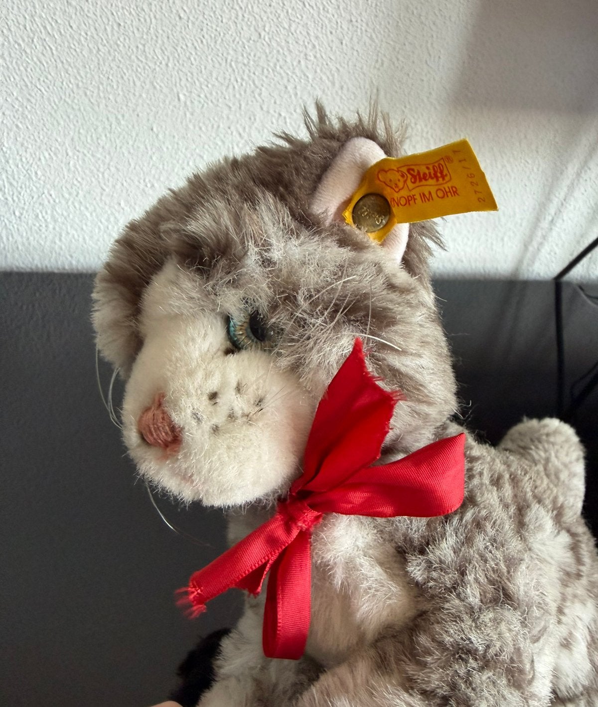 Vintage Steiff kat teddy, Ophalen of Verzenden, Zo goed als nieuw, Stoffen beer, Steiff