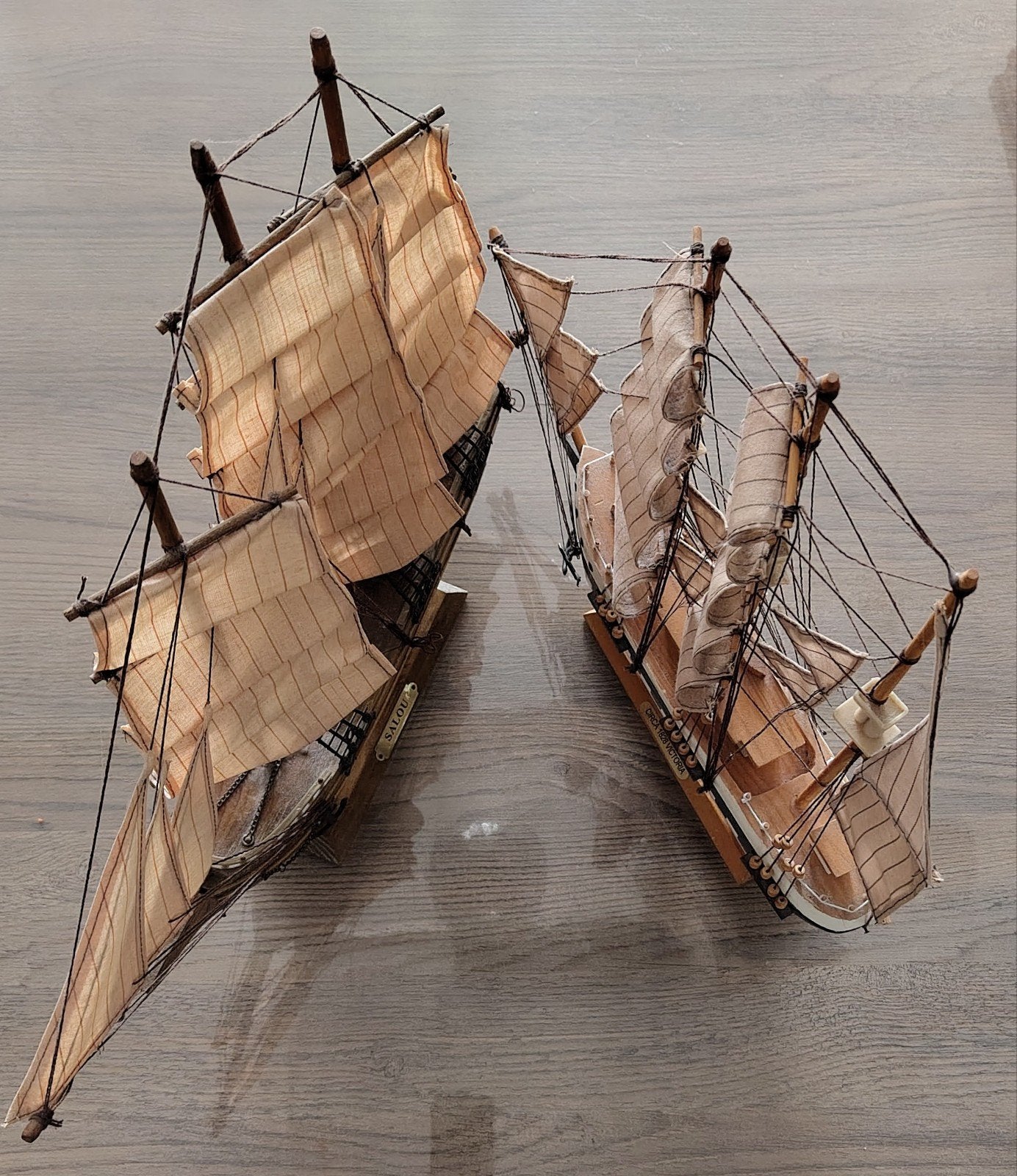 Decoratieve Scheepsmodellen: Salou en Circa 1828 Victoria, Ophalen, Gebruikt, 1:50 tot 1:200, Overige merken
