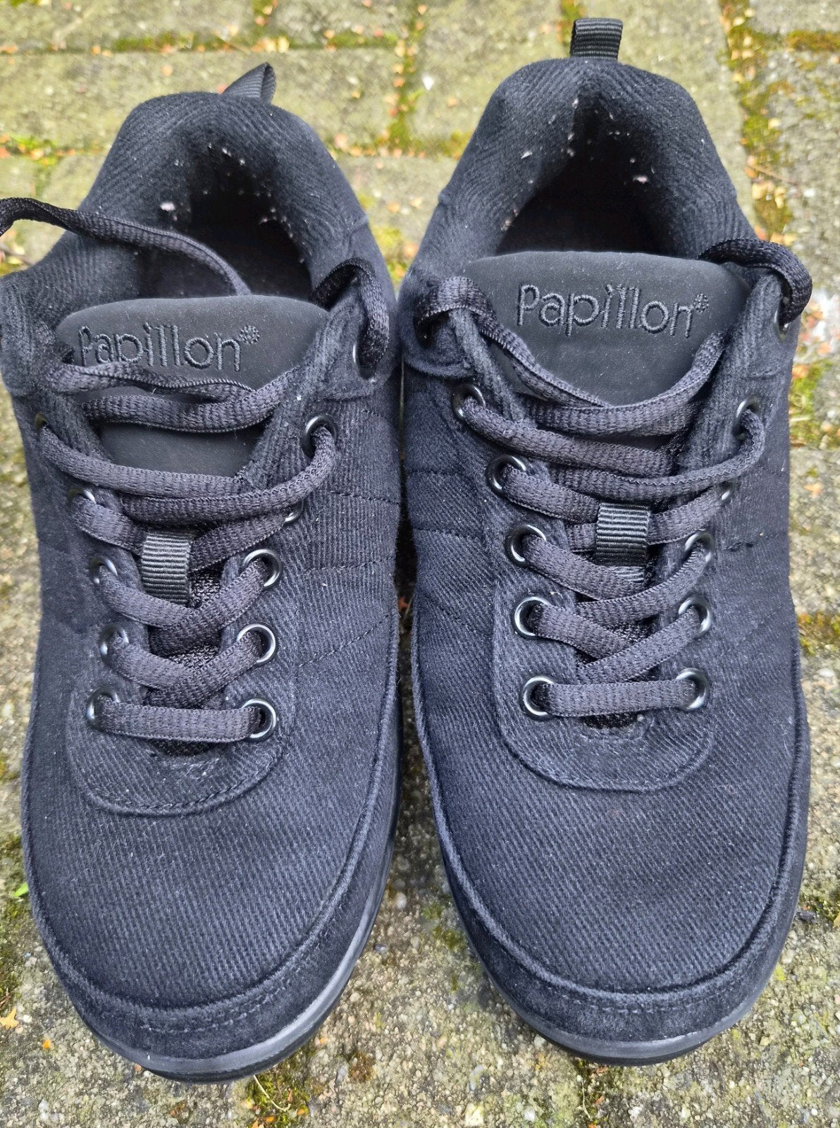 Papillon Zwarte Dansschoenen low canvas  Maat 36, Ophalen, Zo goed als nieuw