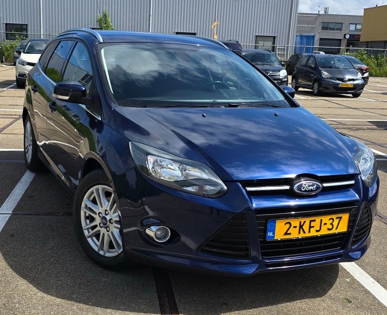 Ford Focus 1.0 Ecoboost 92KW Wagon 2013 Blauw, Auto's, Ford, 125 pk, Parkeersensor, Blauw, Origineel Nederlands