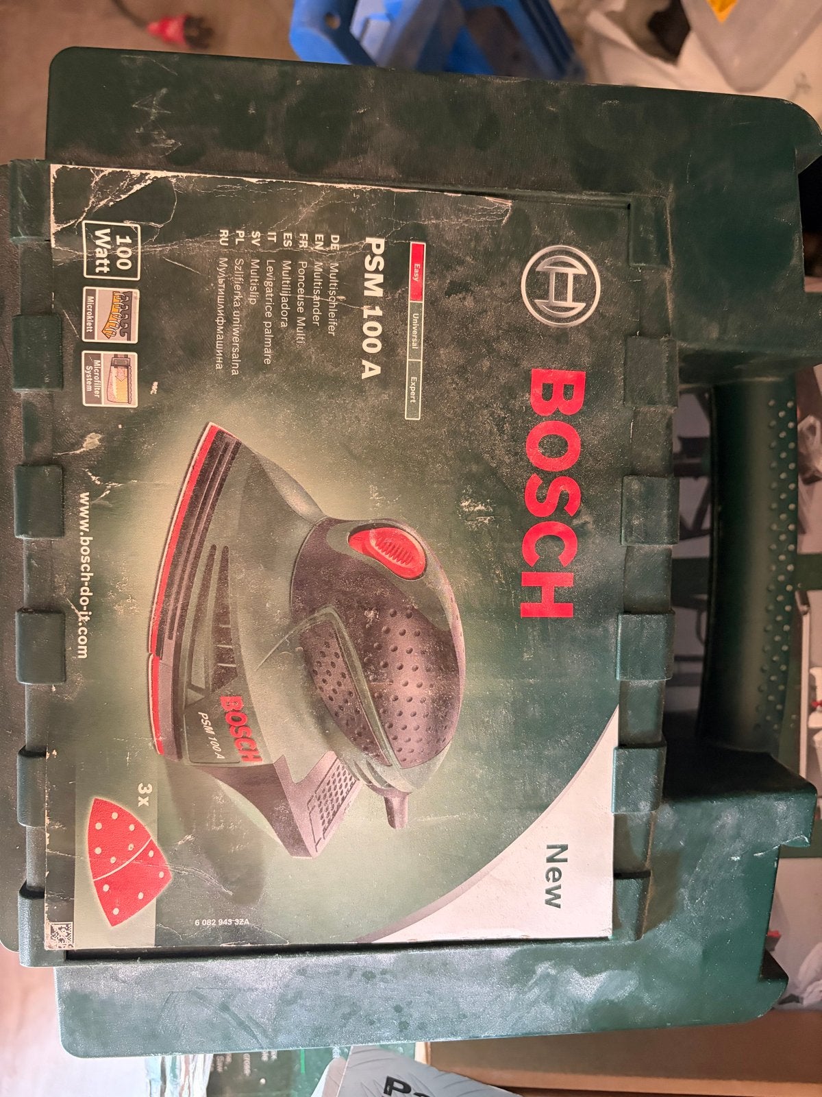 Bosch PSM 100 A Multischuurmachine - 100 Watt, Ophalen, Gebruikt, Minder dan 600 watt, Overige typen
