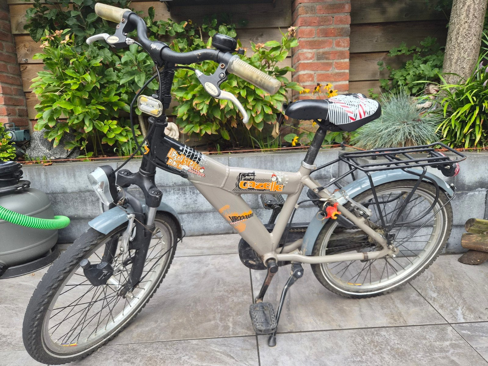 Stoere Gazelle jongensfiets 20/22 inch - Nette staat, Gebruikt, Velgrem, Gazelle, Minder dan 49 cm