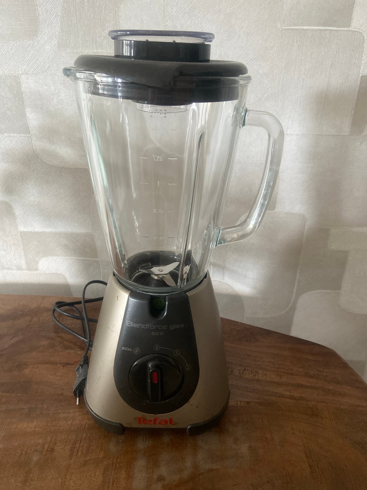 Tefal Blendforce Glas Blender 500W - Gebruikt, Witgoed en Apparatuur, Blenders, Ophalen, Gebruikt, Blender