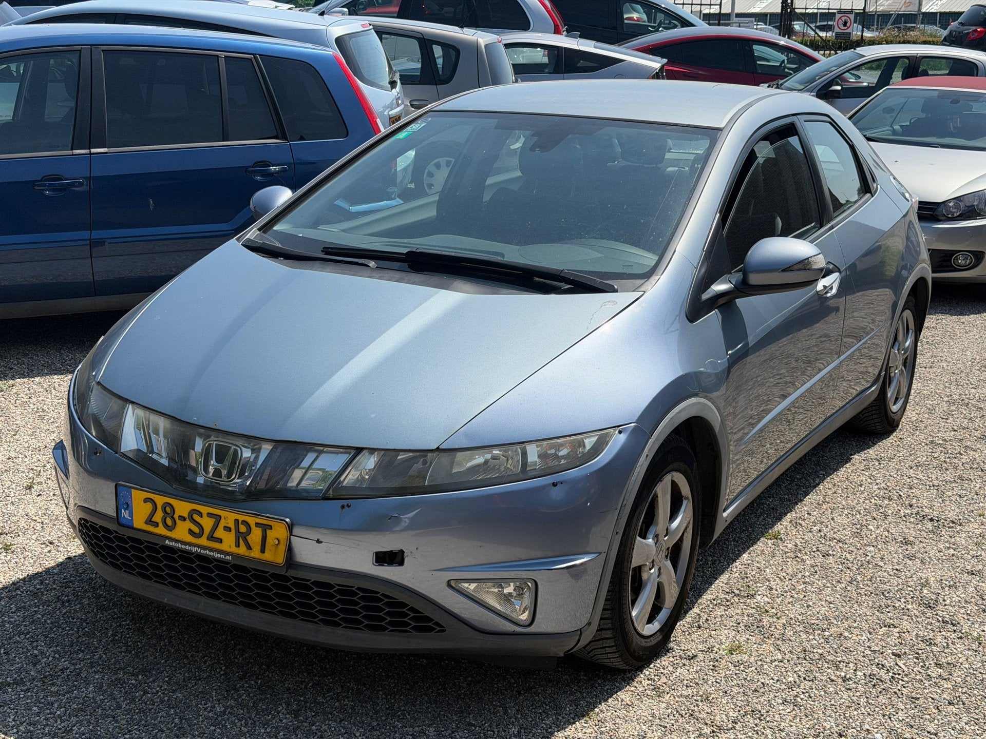 Honda Civic 1.4 Sport Airco Zeer Netjes Onderhouden Nieuwe B, Gebruikt, 4 cilinders, Startonderbreker, Blauw